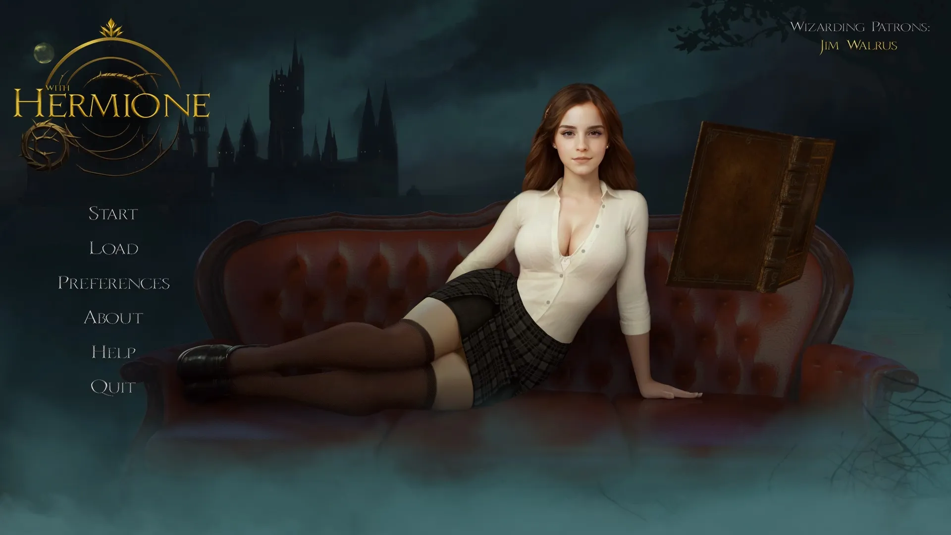 With Hermione gameplay screenshot 3 (Ren'Py adult game) by Kirill Repin – free download