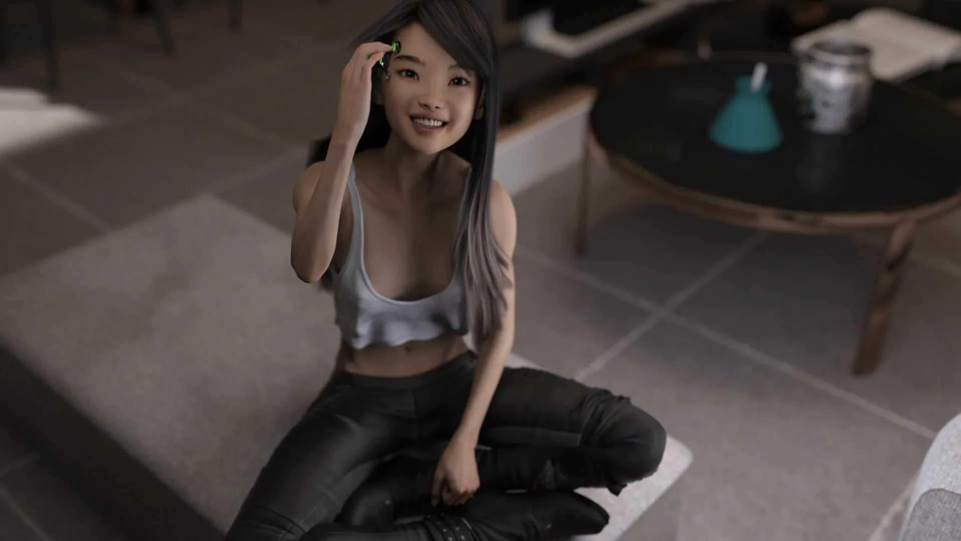 Sophie: The Girl from the Zone gameplay screenshot 13 (Ren'Py adult game) by DavyCroquette – free download