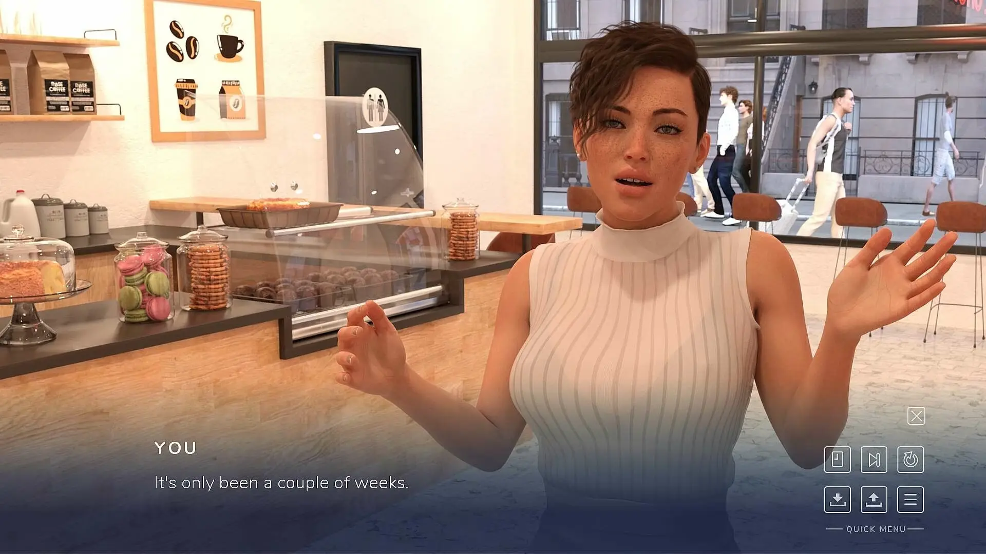 Mirror World gameplay screenshot 4 (Ren'Py adult game) by Profile Games – free download
