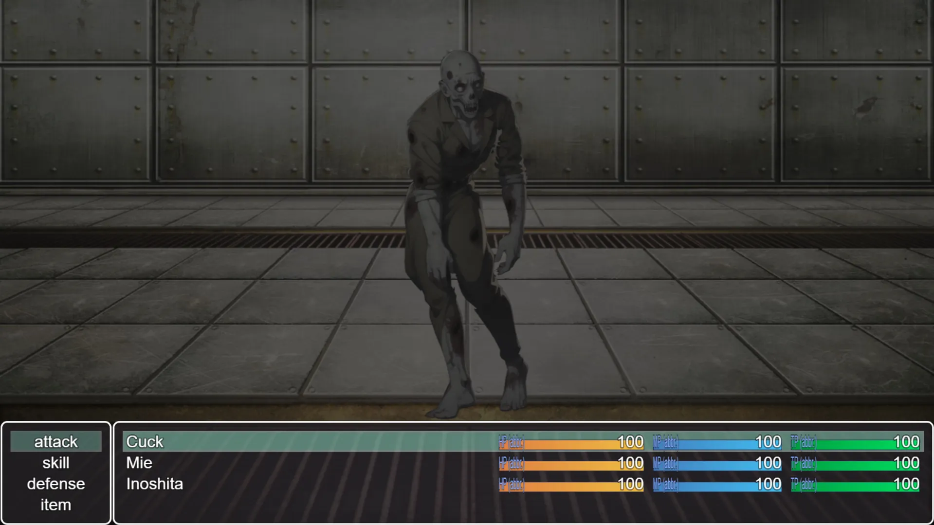 Her Fall in the Last Days gameplay screenshot 1 (RPGM adult game) by Lactose Quest – free download