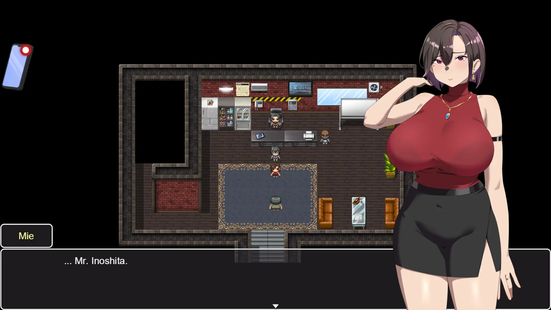 Her Fall in the Last Days gameplay screenshot 3 (RPGM adult game) by Lactose Quest – free download