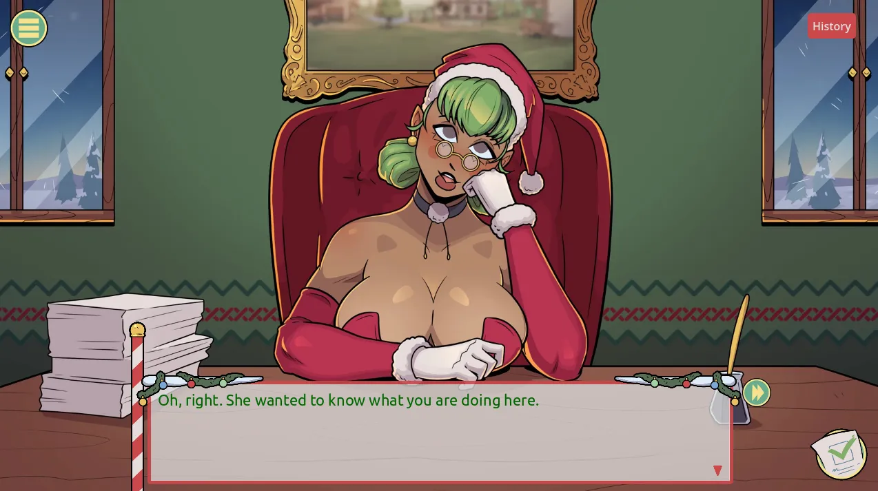 Claus’ Secret Surprise gameplay screenshot 10 (Godot adult game) by Run_666 – free download