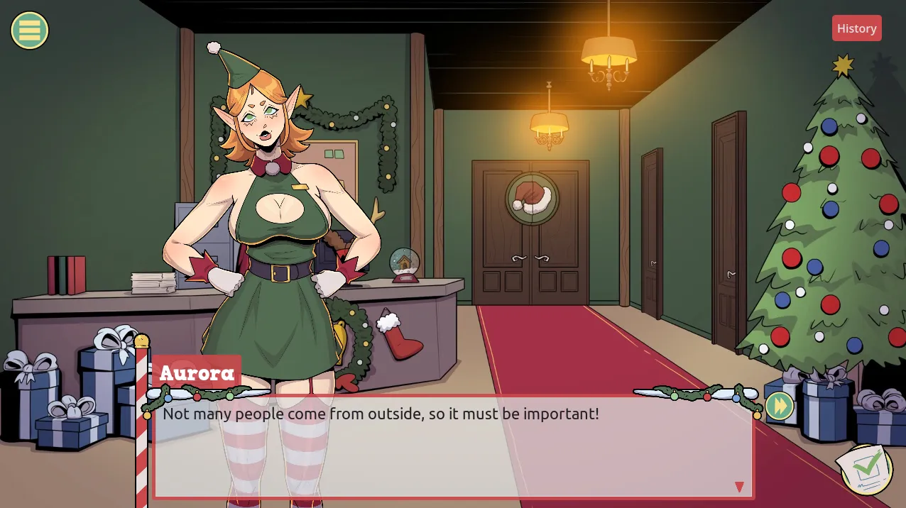 Claus’ Secret Surprise gameplay screenshot 11 (Godot adult game) by Run_666 – free download