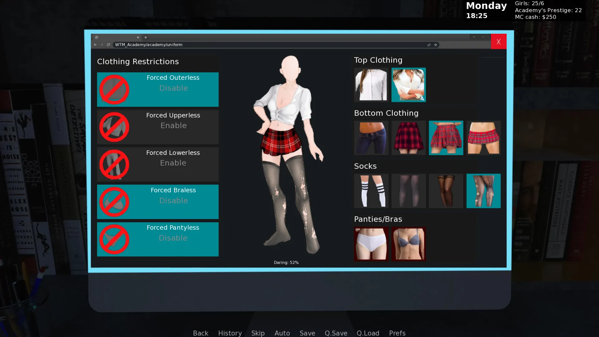 WTM Academy gameplay screenshot 9 (Ren'Py adult game) by Ninoss – free download