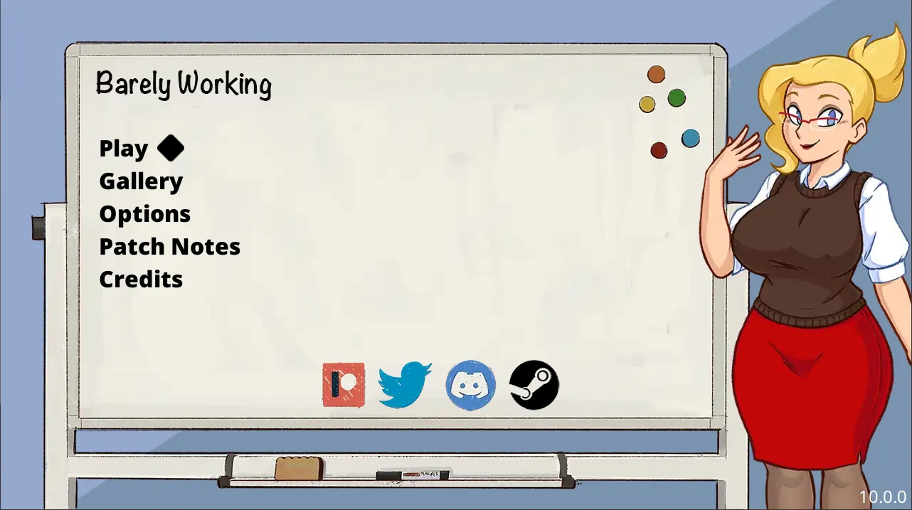 Barely Working gameplay screenshot 1 (Godot adult game) by DPMaker – free download