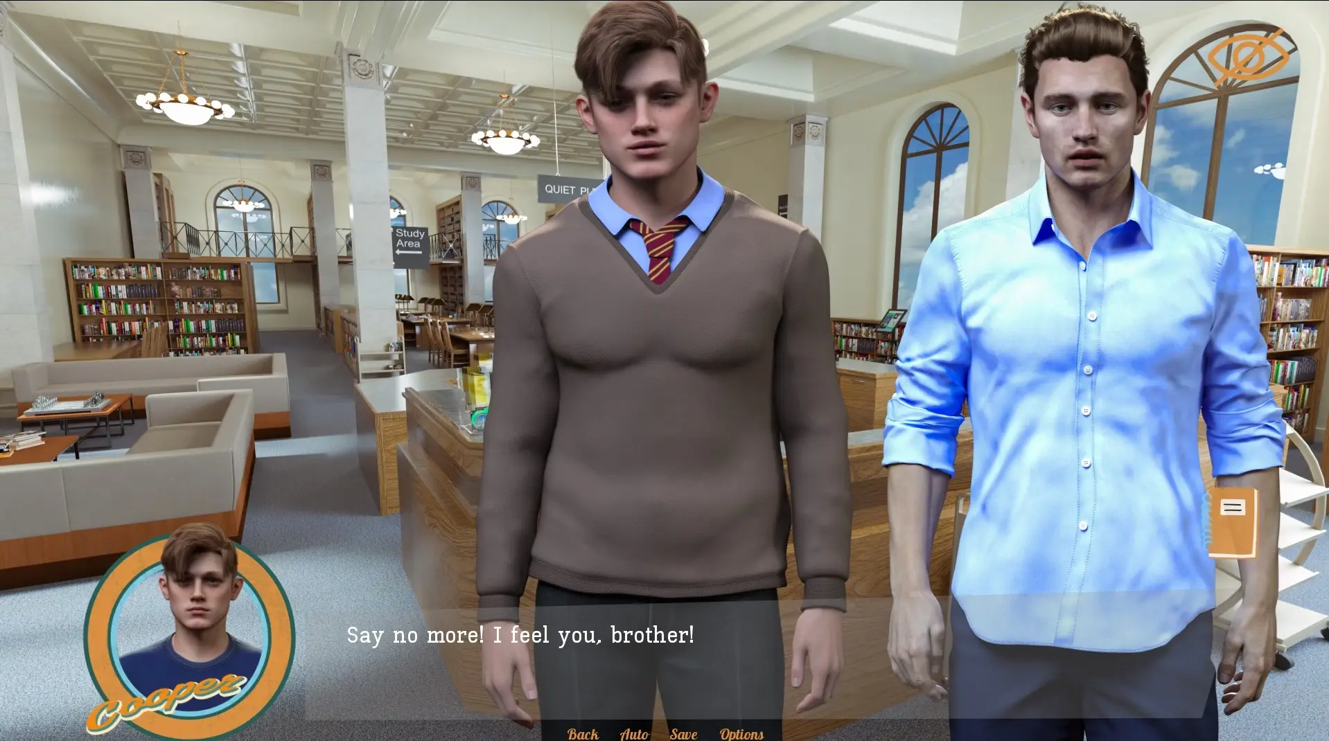 DILF Chronicles gameplay screenshot 1 (Ren'Py adult game) by SnowSurferGames – free download