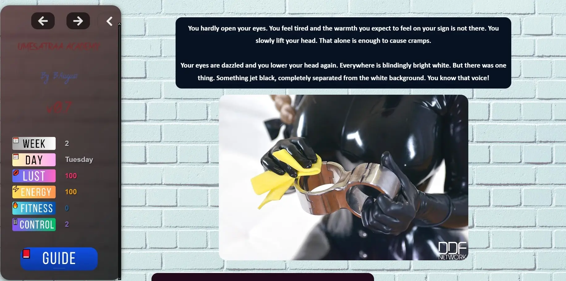Umesatraa Academy gameplay screenshot 20 (HTML adult game) by B.August – free download