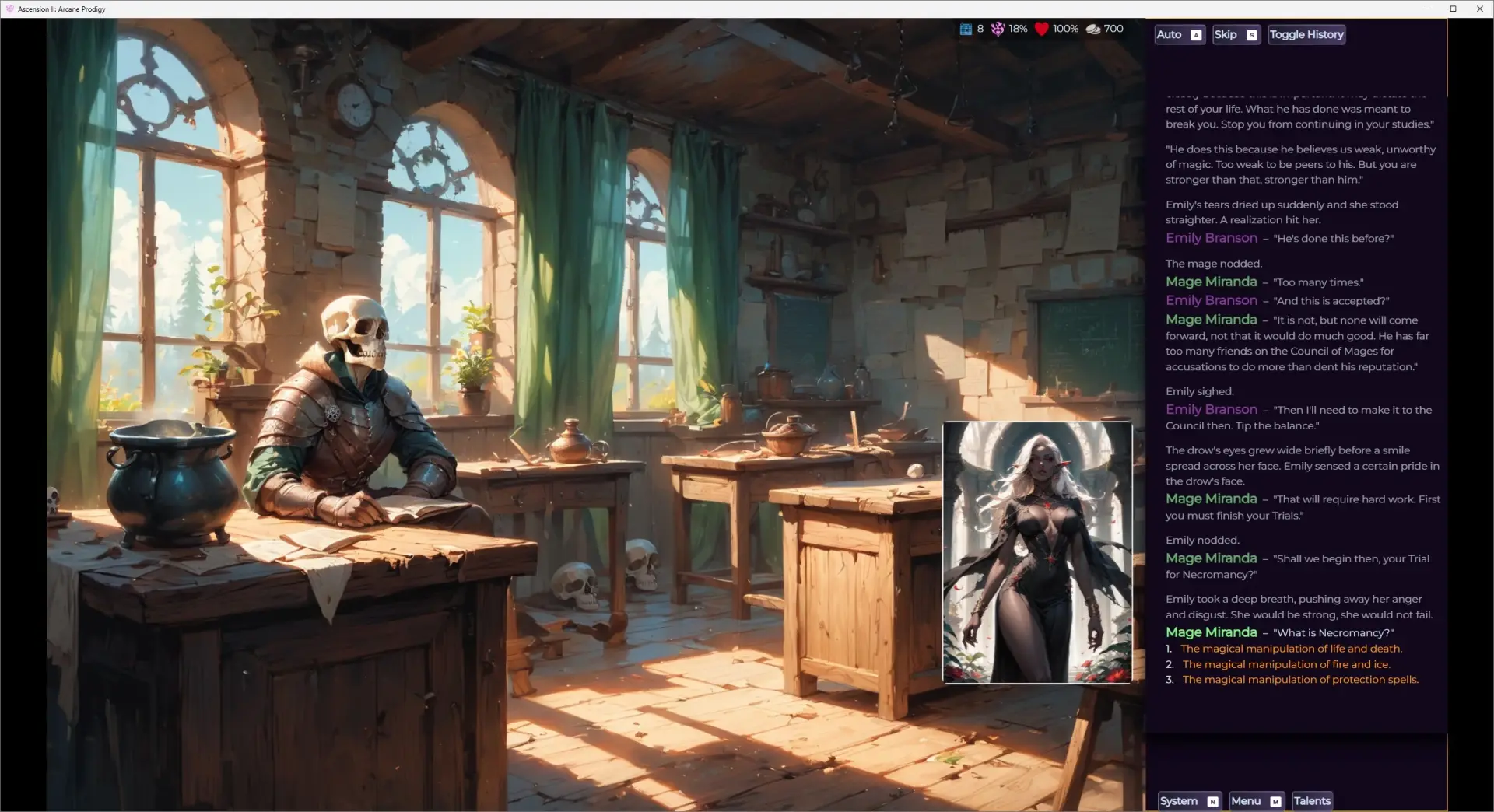 Ascension II Arcane Prodigy gameplay screenshot 9 (Others adult game) by The Pink Penguin – free download