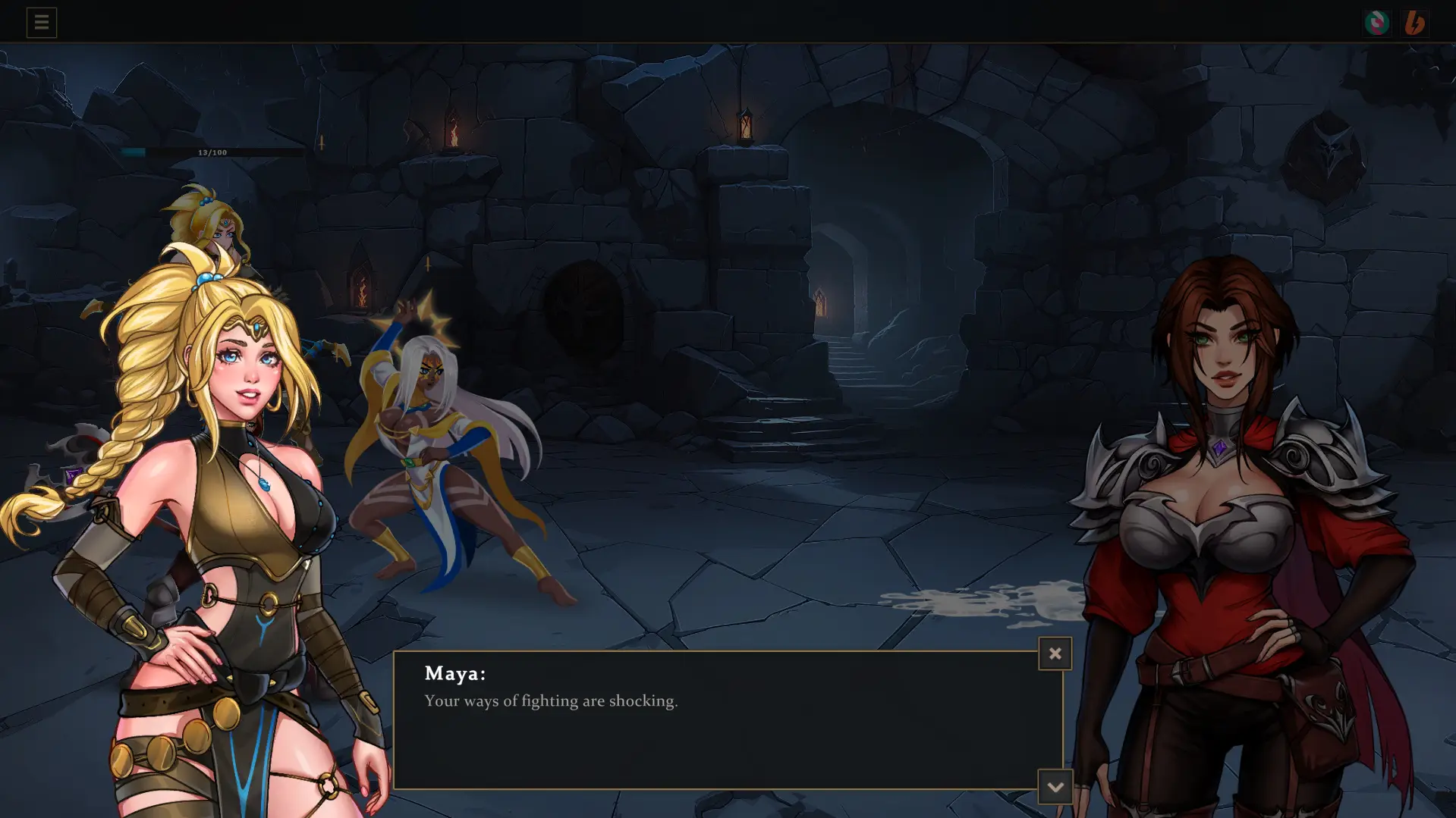 Shana – Priestess of Tona gameplay screenshot 1 (Unity adult game) by Lustration Team – free download