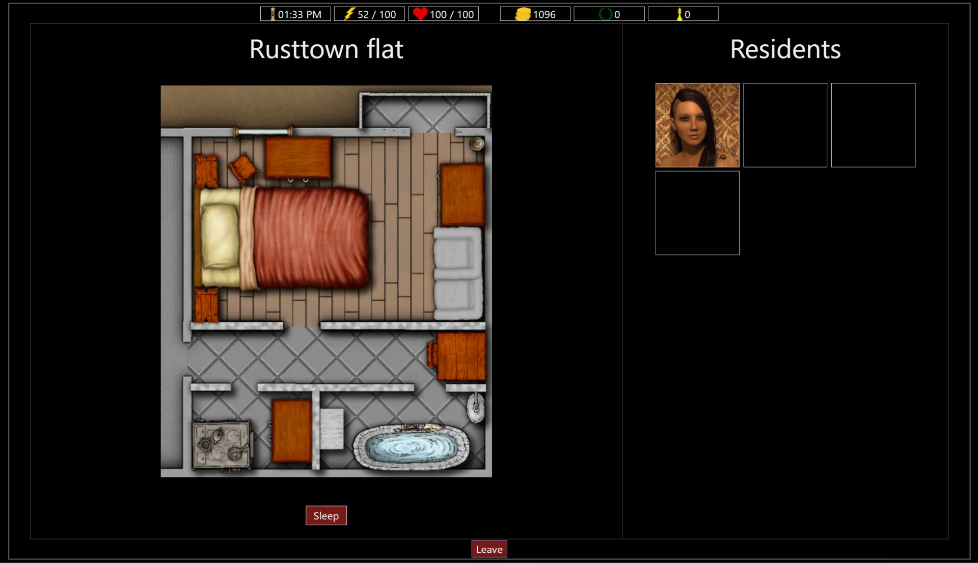 Shards of Mirrors gameplay screenshot 4 (HTML adult game) by WiseGothGames – free download