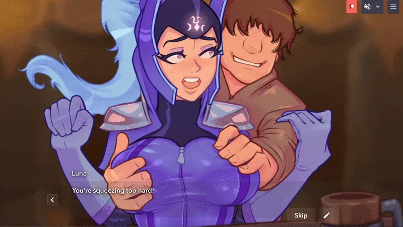 Luna in the Tavern: Animated gameplay screenshot 4 (Others adult game) by TitDang – free download