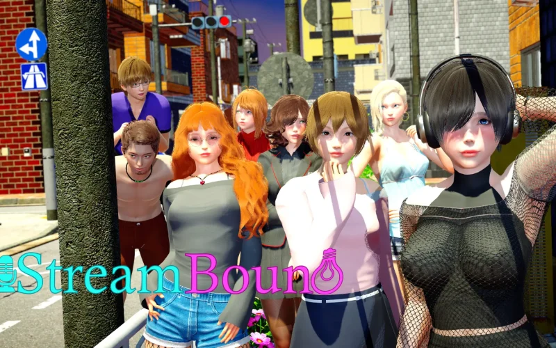 StreamBound cover 1.06a – Ren'Py adult game by D-R-69 free download