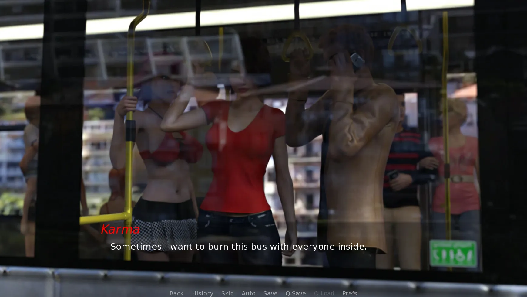 Karma’s Revenge gameplay screenshot 5 (Ren'Py adult game) by IntensiveCareGames – free download