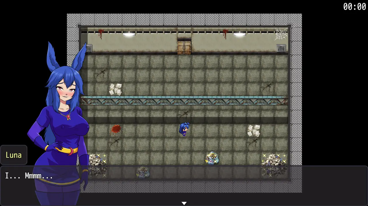 Luna and the Space Prison gameplay screenshot 6 (RPGM adult game) by Choyoru – free download