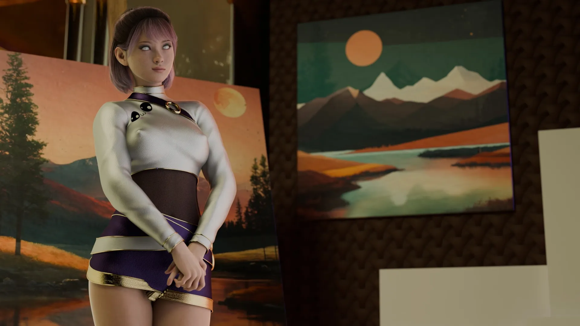 Violet Sunset gameplay screenshot 13 (Ren'Py adult game) by AnnaSeries – free download