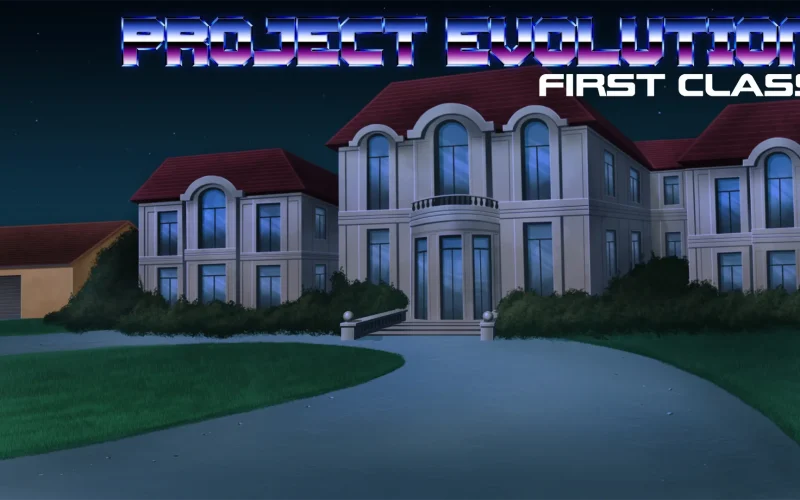 Project Evolution: First Class cover 0.05e – Ren'Py adult game by Gunsmoke Games free download