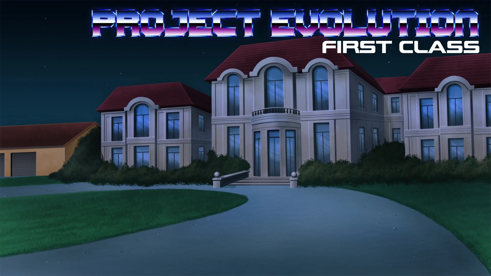 Project Evolution: First Class cover 0.05e – Ren'Py adult game by Gunsmoke Games free download
