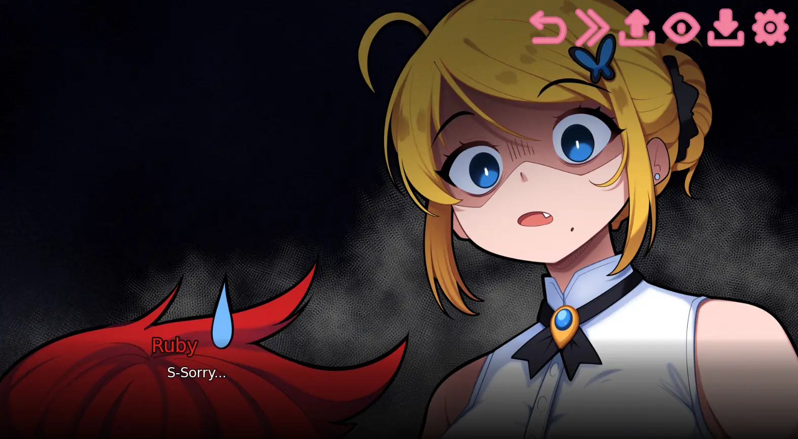 Alone with My Teacher gameplay screenshot 6 (Ren'Py adult game) by Ghelber – free download