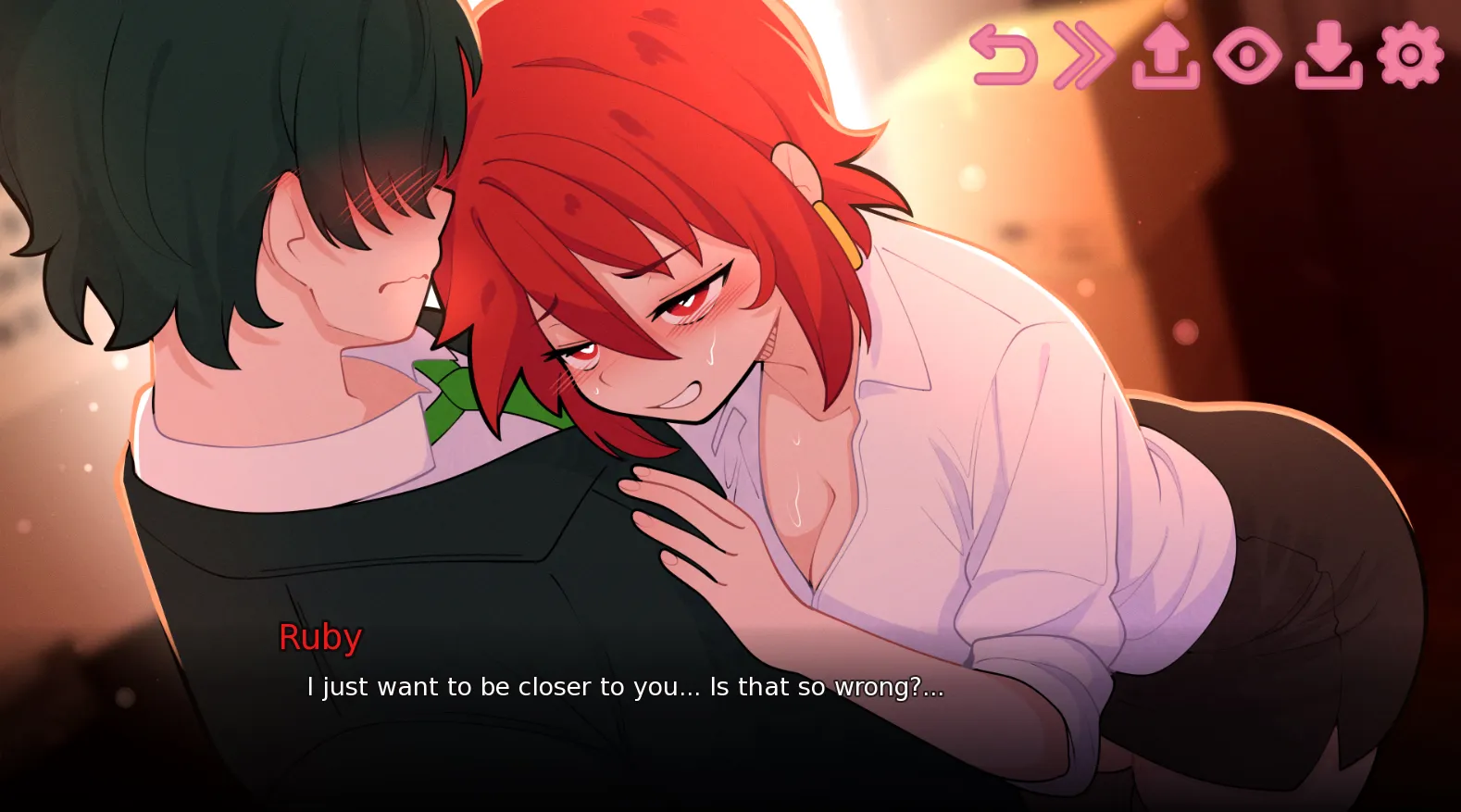 Alone with My Teacher gameplay screenshot 5 (Ren'Py adult game) by Ghelber – free download