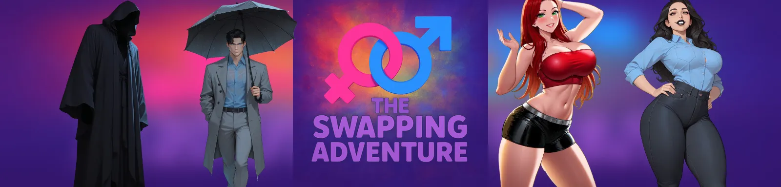 The Swapping Adventure cover 0.6 – HTML adult game by Pietro Maximovv free download