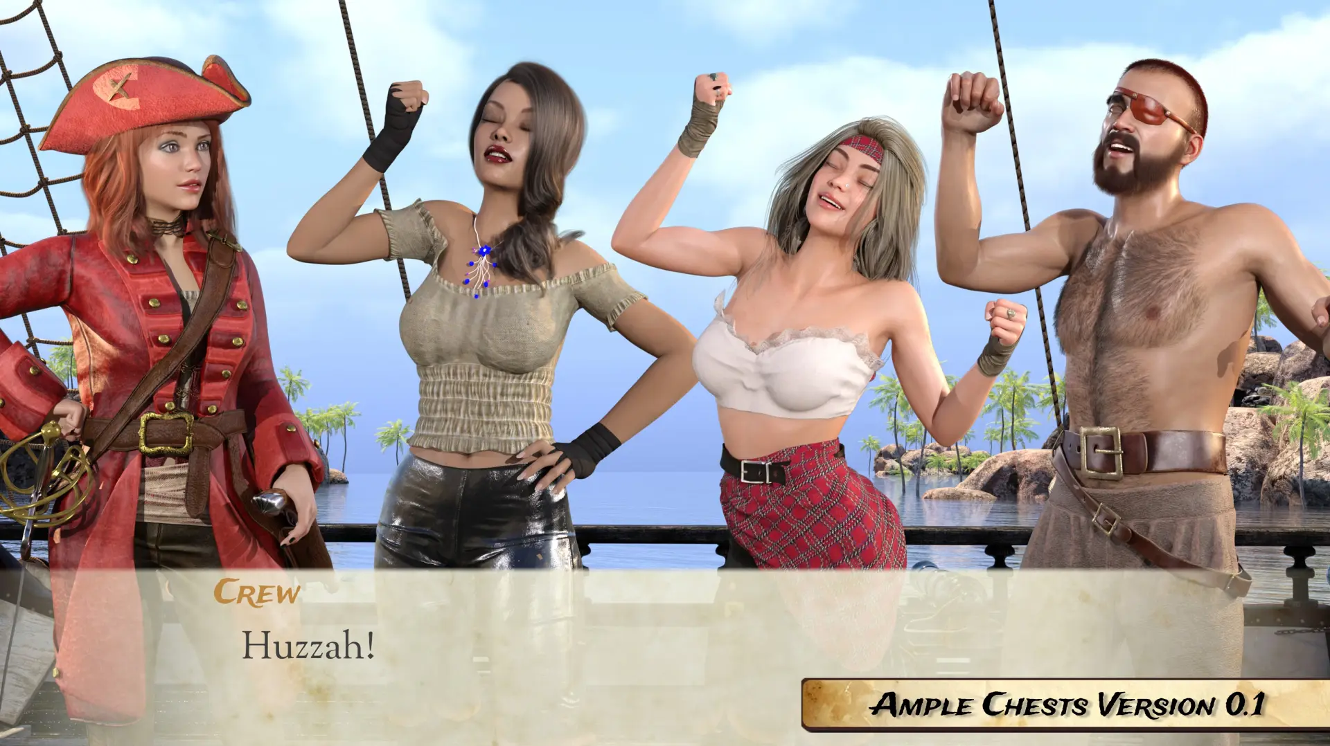 Ample Chests gameplay screenshot 4 (Ren'Py adult game) by The B.E Grove – free download