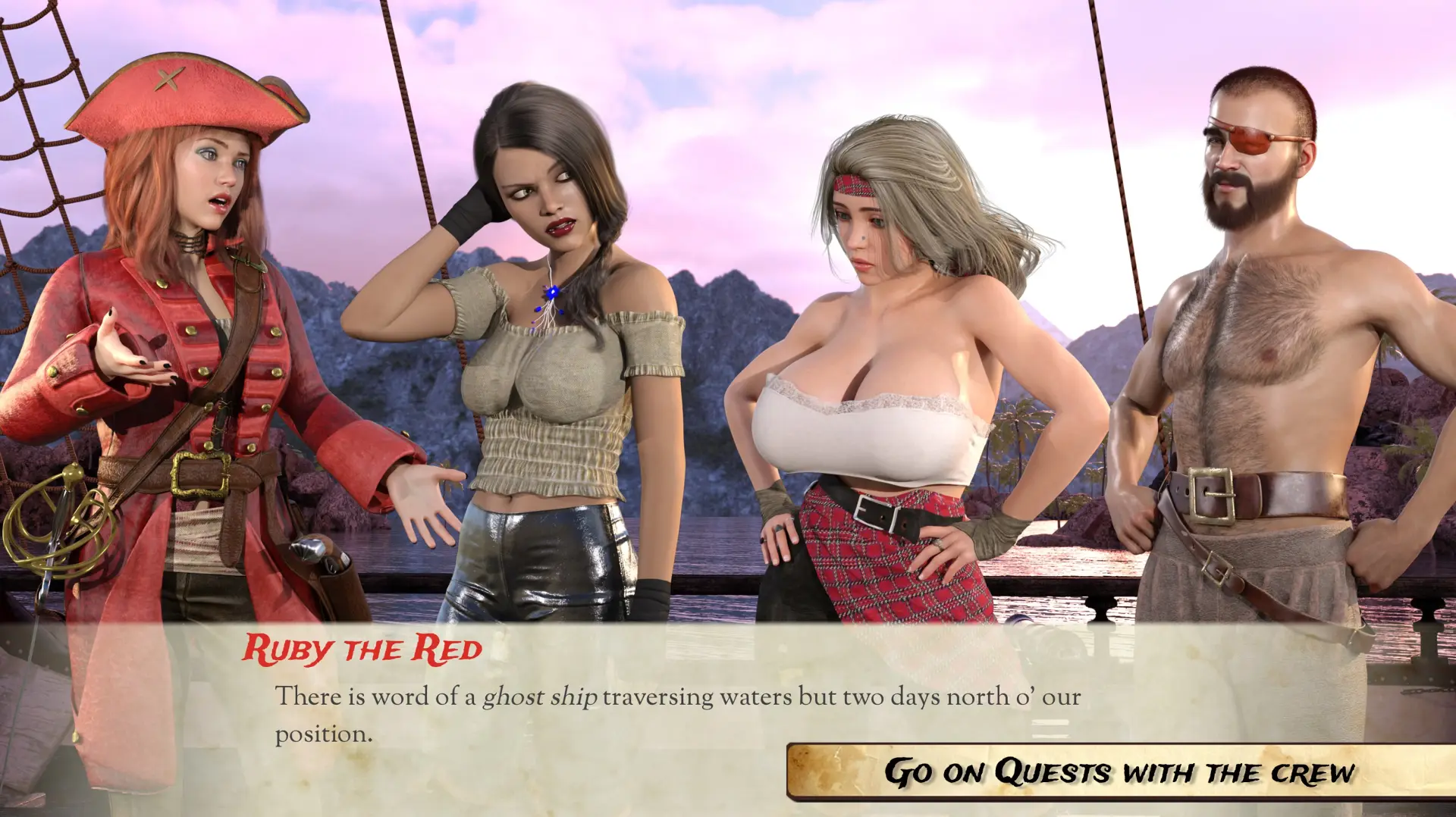 Ample Chests gameplay screenshot 6 (Ren'Py adult game) by The B.E Grove – free download