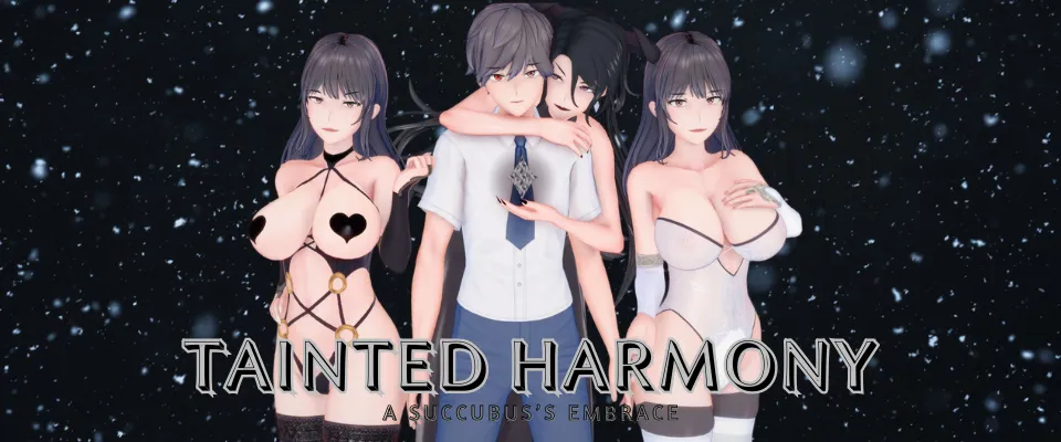 Tainted Harmony: A Succubus`s Embrace cover 0.6.5 – Ren'Py adult game by RaveDev free download