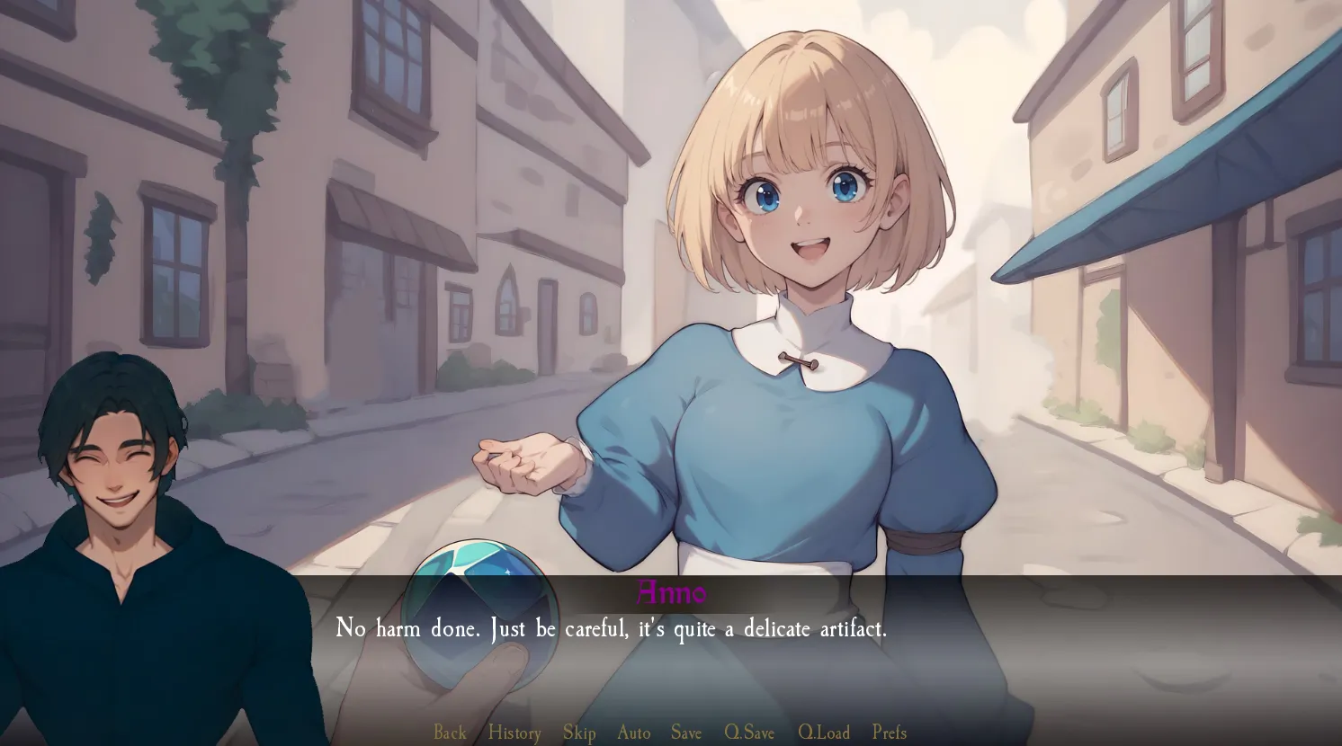 Serenia gameplay screenshot 3 (Ren'Py adult game) by OffWhite Studios – free download