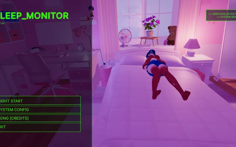 Sleep Monitor cover Demo 6 – Unity adult game by DashyDash free download