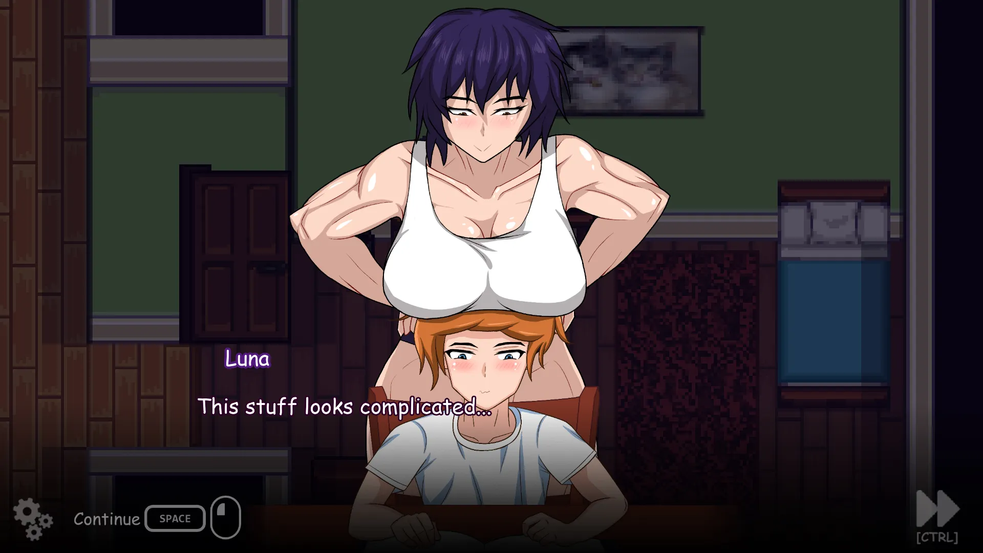 Daily Life with My Roommate Luna! gameplay screenshot 2 (Others adult game) by CottaDev – free download