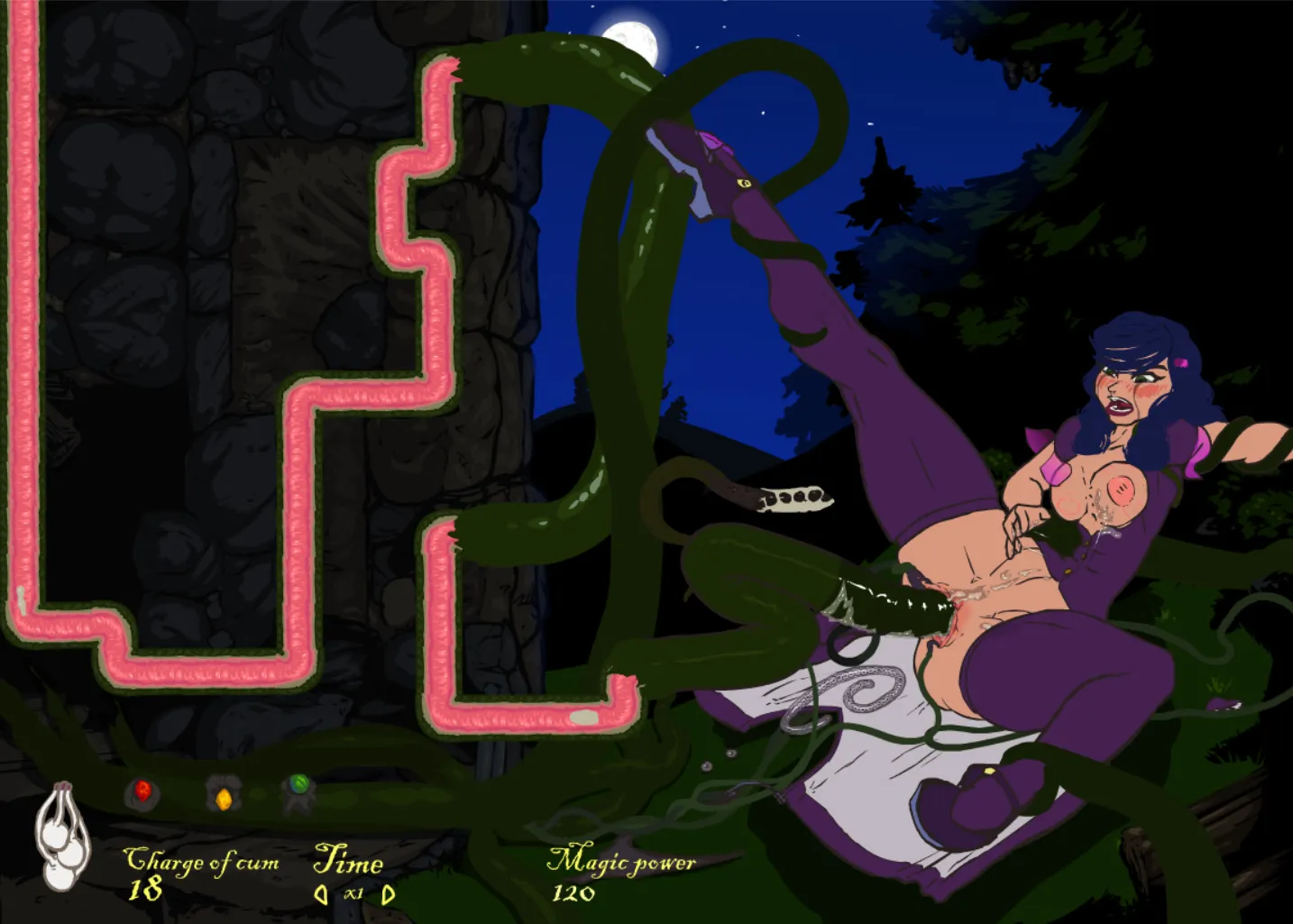 ImpregDef gameplay screenshot 2 (Flash adult game) by AGlassOfMilk – free download