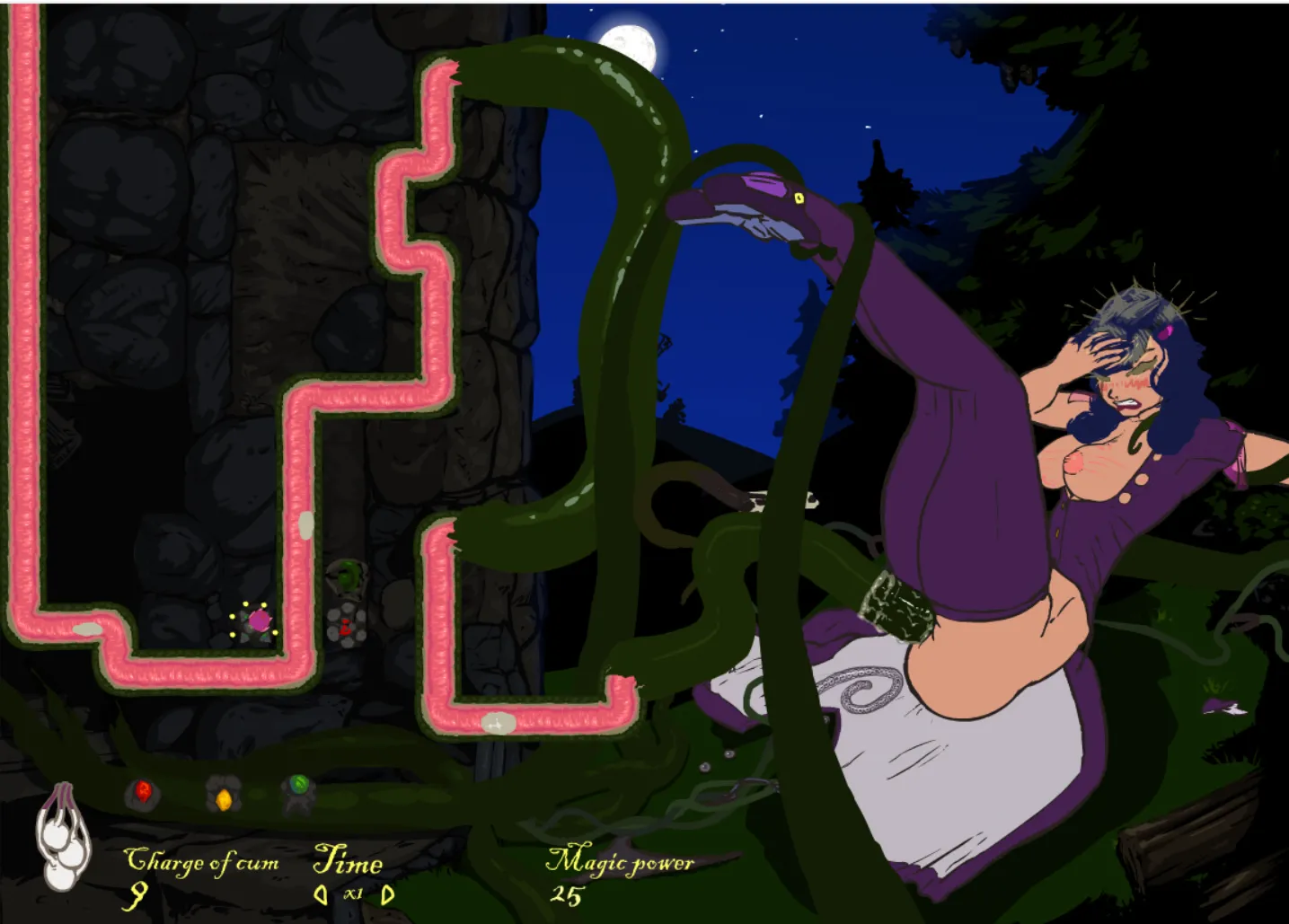 ImpregDef gameplay screenshot 1 (Flash adult game) by AGlassOfMilk – free download