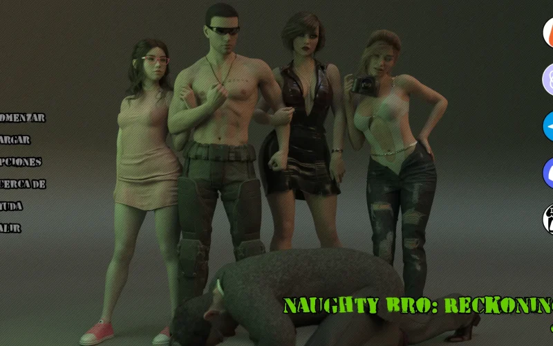 Naughty Bro: Reckoning! cover 0.1.2 – Ren'Py adult game by DerketoGames free download