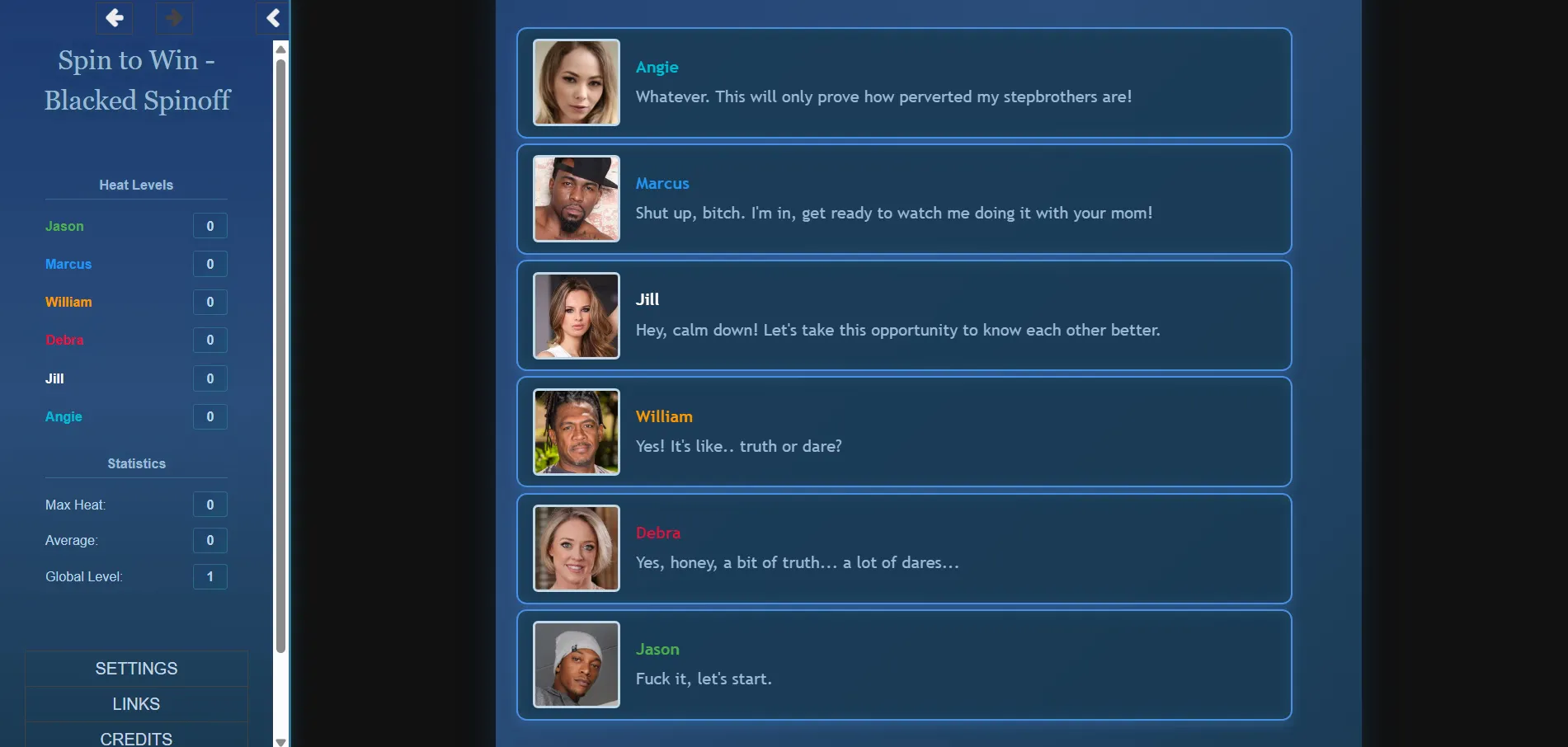Family Spinoff gameplay screenshot 3 (HTML adult game) by TimJRebel – free download