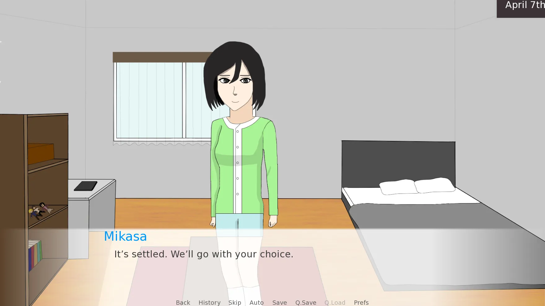 Attack on Hearts gameplay screenshot 1 (Ren'Py adult game) by T77Genki – free download
