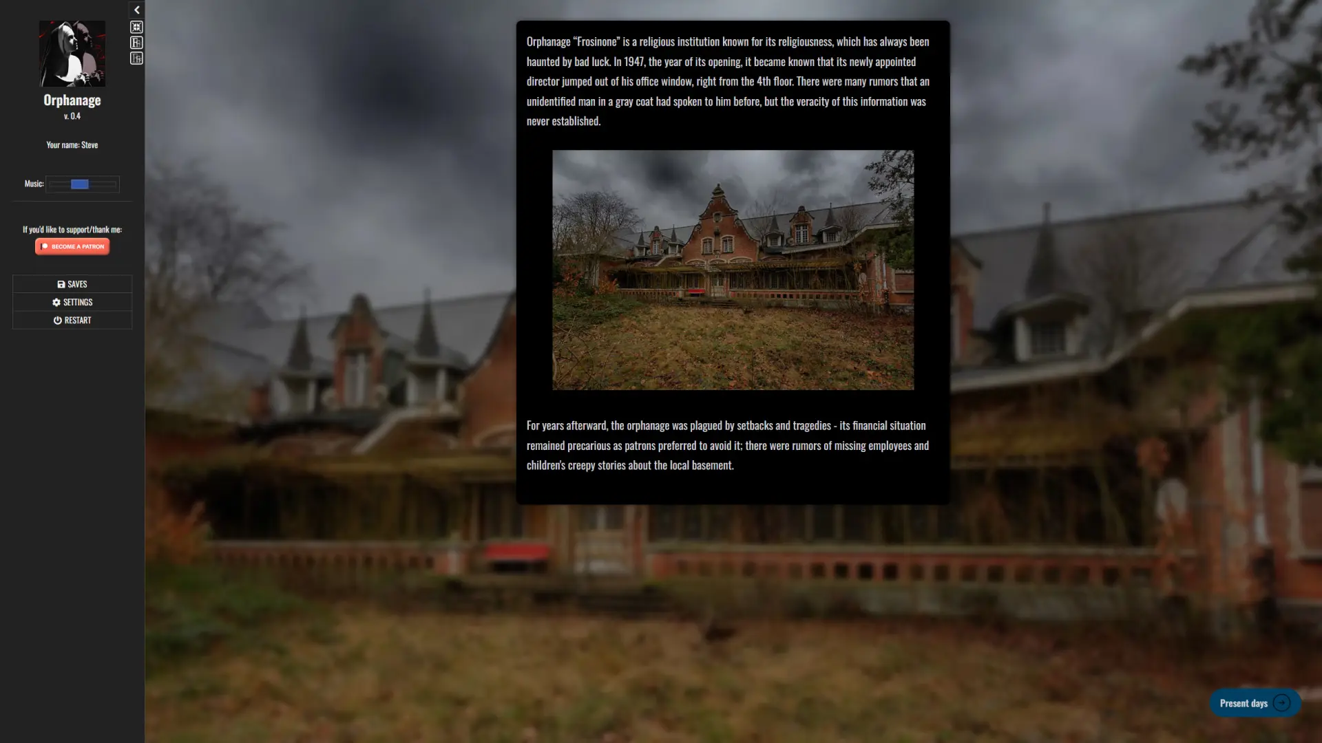 Orphanage gameplay screenshot 4 (HTML adult game) by The – free download