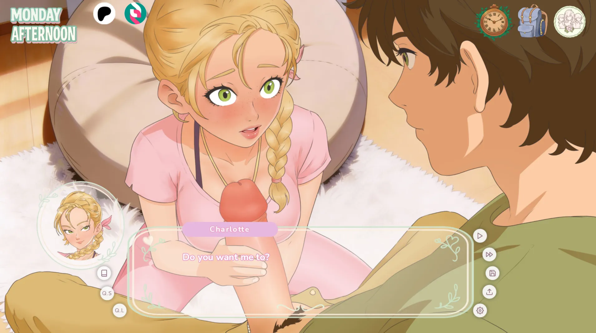 A Dryad’s Dream gameplay screenshot 6 (Ren'Py adult game) by Garum Game Studio – free download