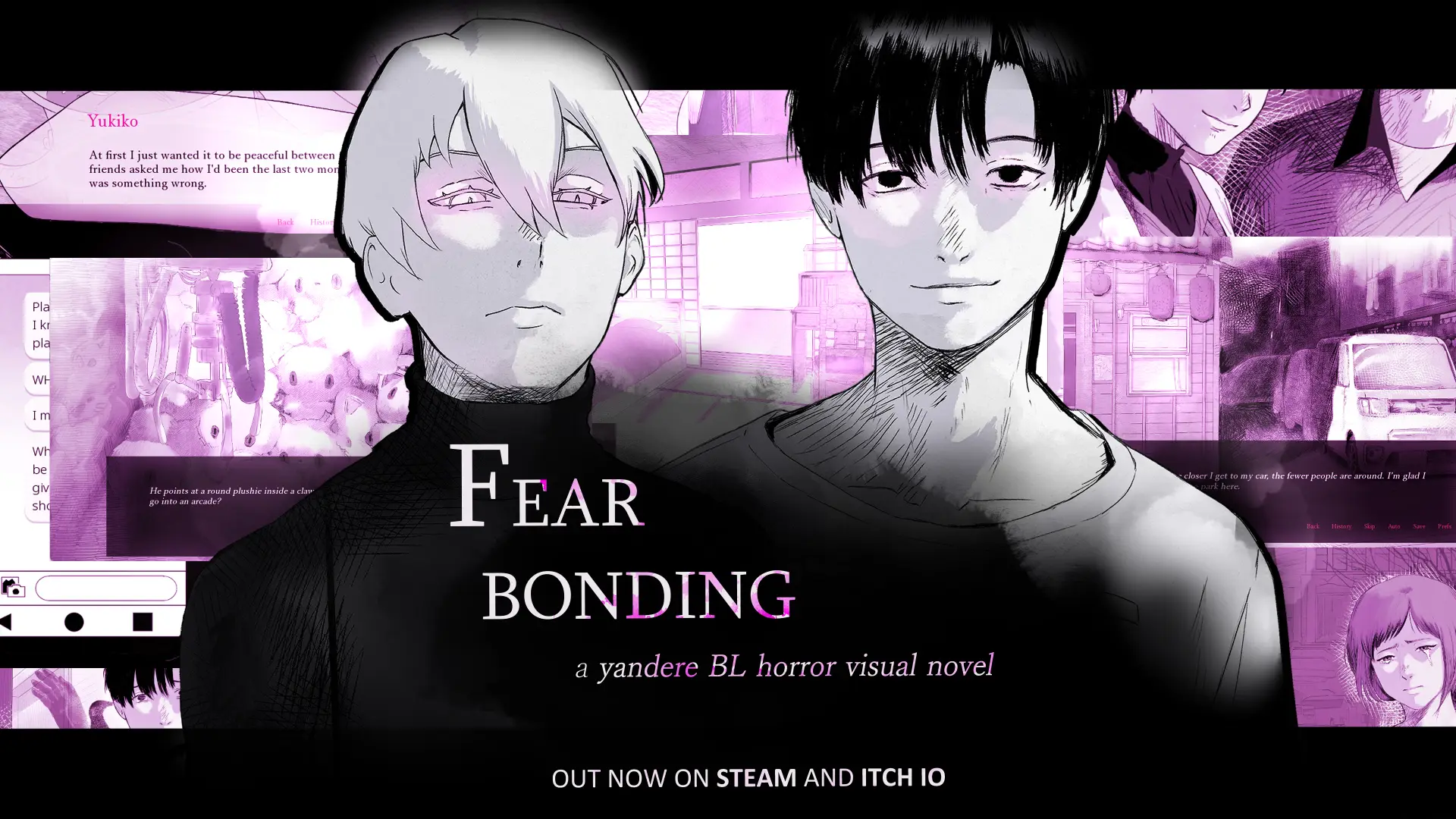 Fearbonding cover 2.1 – Ren'Py adult game by Night Asobu free download