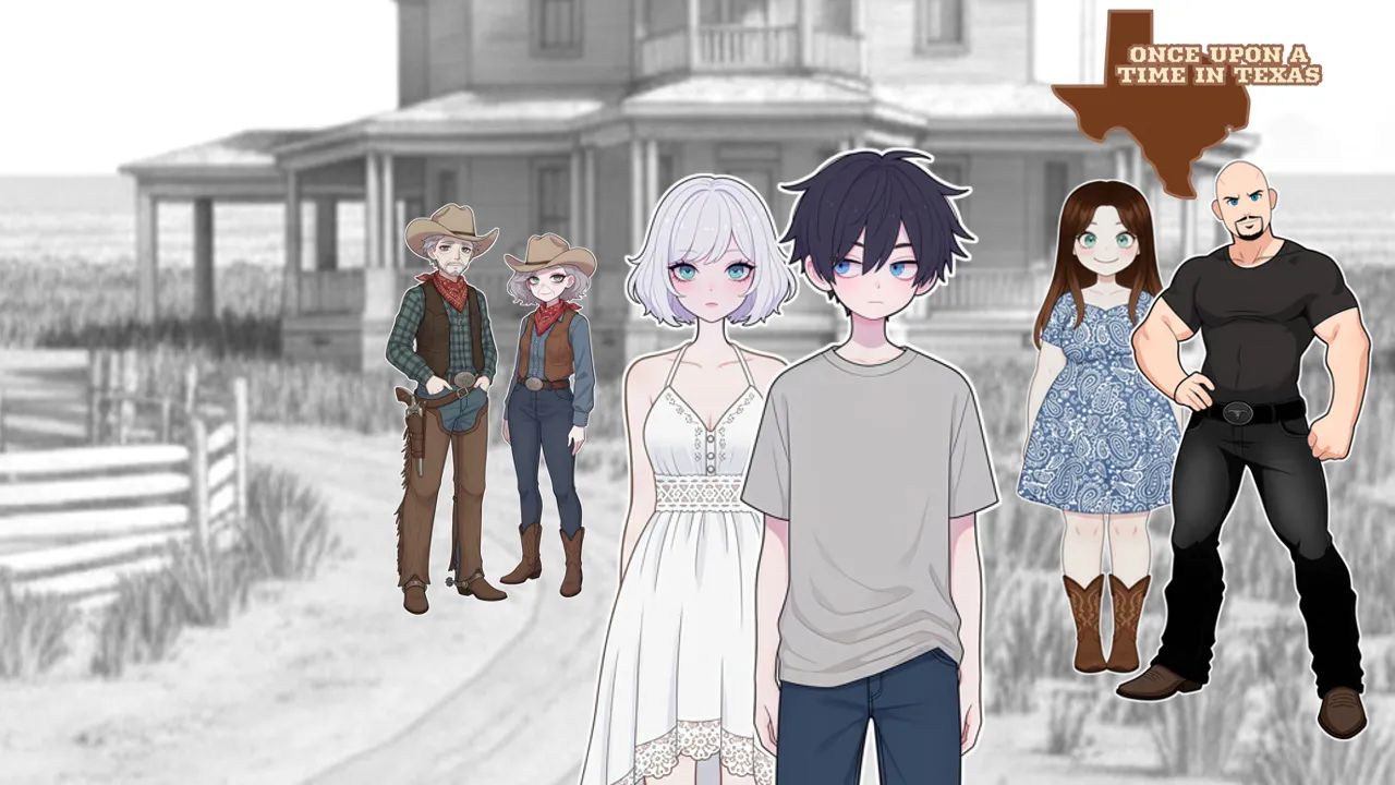 Once Upon a Time in Texas cover 3.0 (FINAL) – Ren'Py adult game by Thursday28 free download