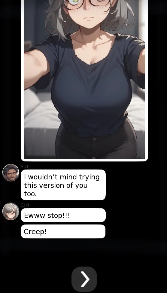 Sayonara NTR Mobile gameplay screenshot 4 (Ren'Py adult game) by PresidentNTR – free download