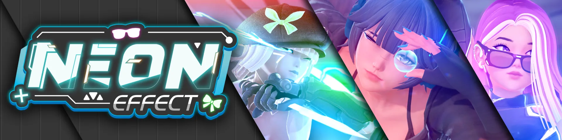 Neon Effect! cover Demo v2 – Ren'Py adult game by Loweki free download