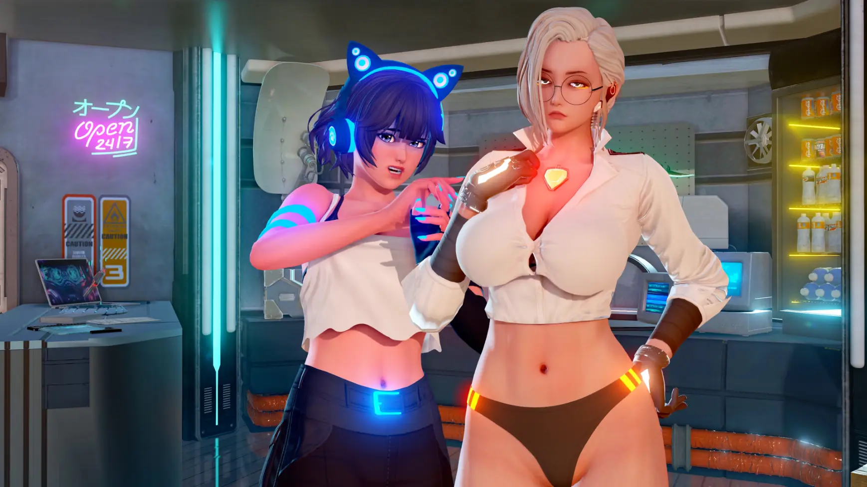 Neon Effect! gameplay screenshot 7 (Ren'Py adult game) by Loweki – free download