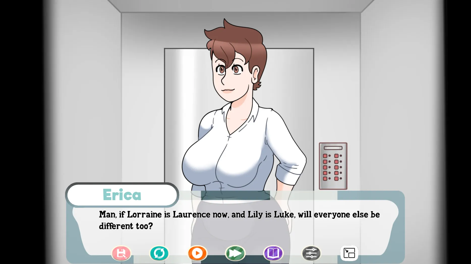 Profession of Affection gameplay screenshot 2 (Ren'Py adult game) by Dead End Draws – free download
