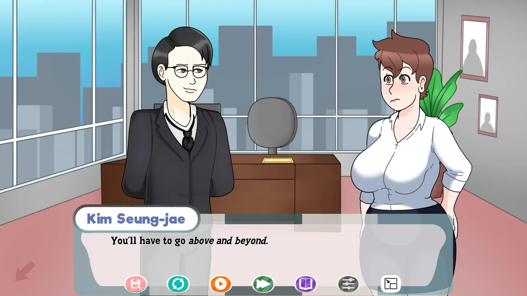 Profession of Affection gameplay screenshot 6 (Ren'Py adult game) by Dead End Draws – free download