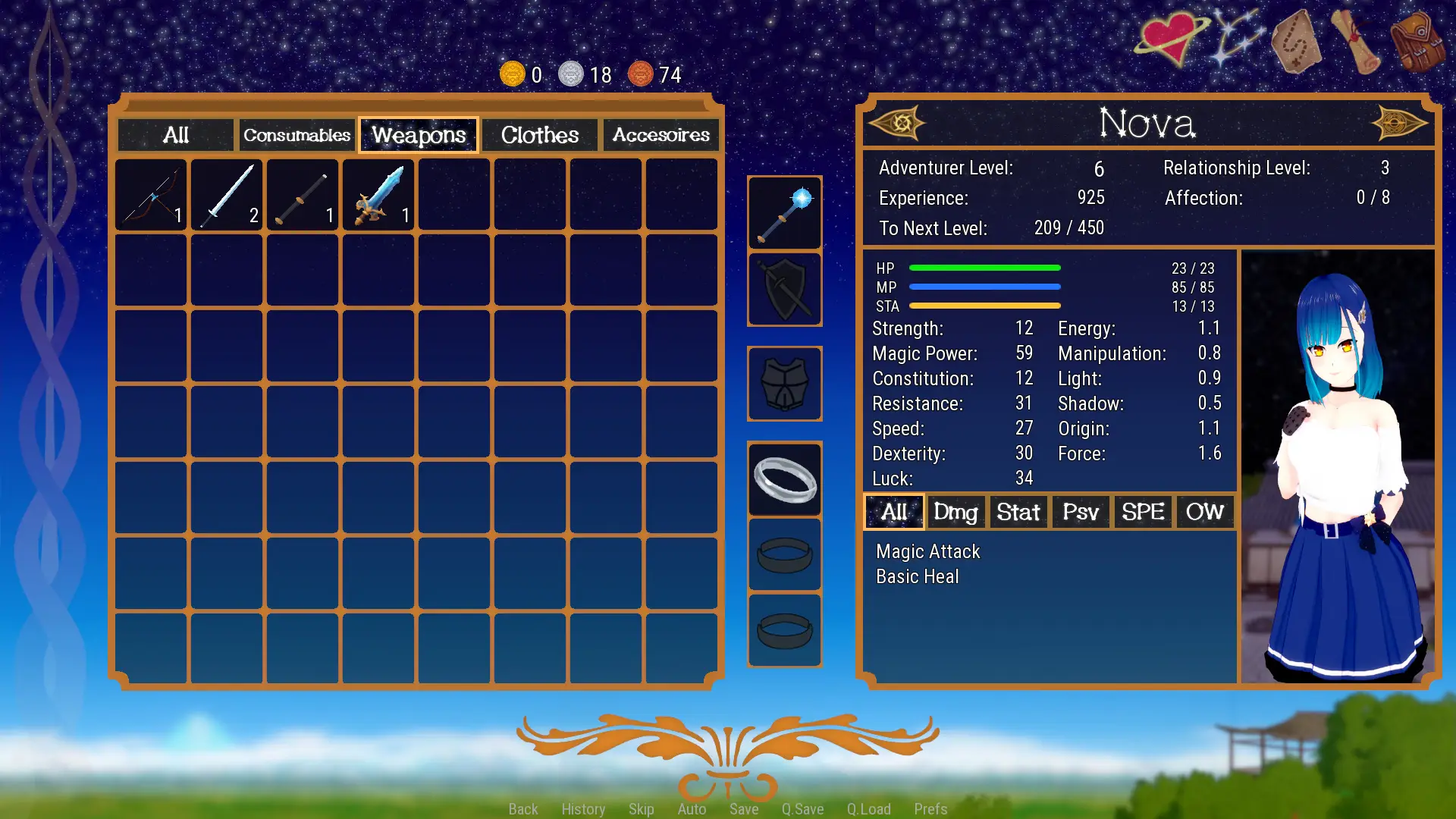 Harmony of the Stars gameplay screenshot 8 (Ren'Py adult game) by SkyGrazer – free download