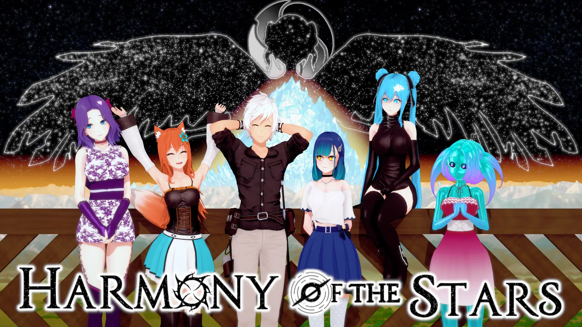 Harmony of the Stars cover 0.1.1 – Ren'Py adult game by SkyGrazer free download