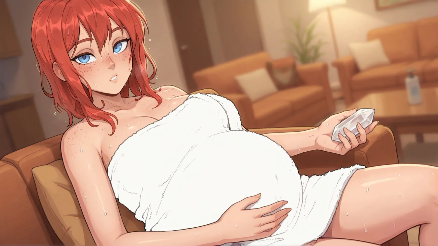 Pregnant Roommates, Send Help! gameplay screenshot 4 (Ren'Py adult game) by Immoral Studios Patron – free download