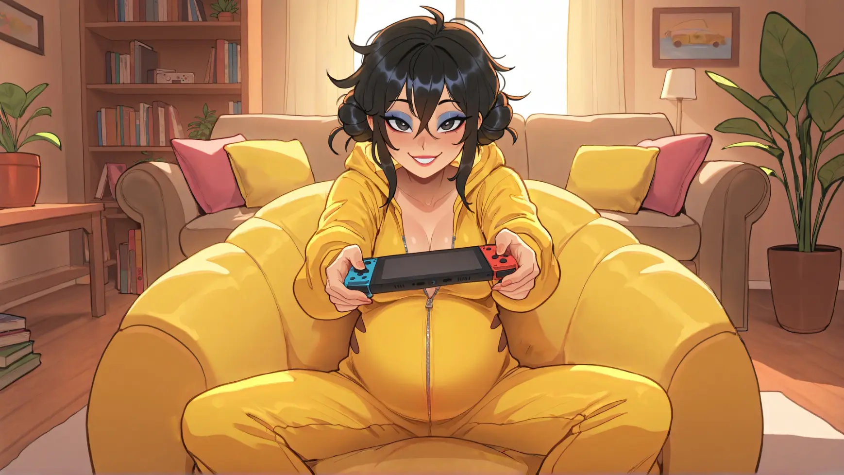 Pregnant Roommates, Send Help! gameplay screenshot 5 (Ren'Py adult game) by Immoral Studios Patron – free download