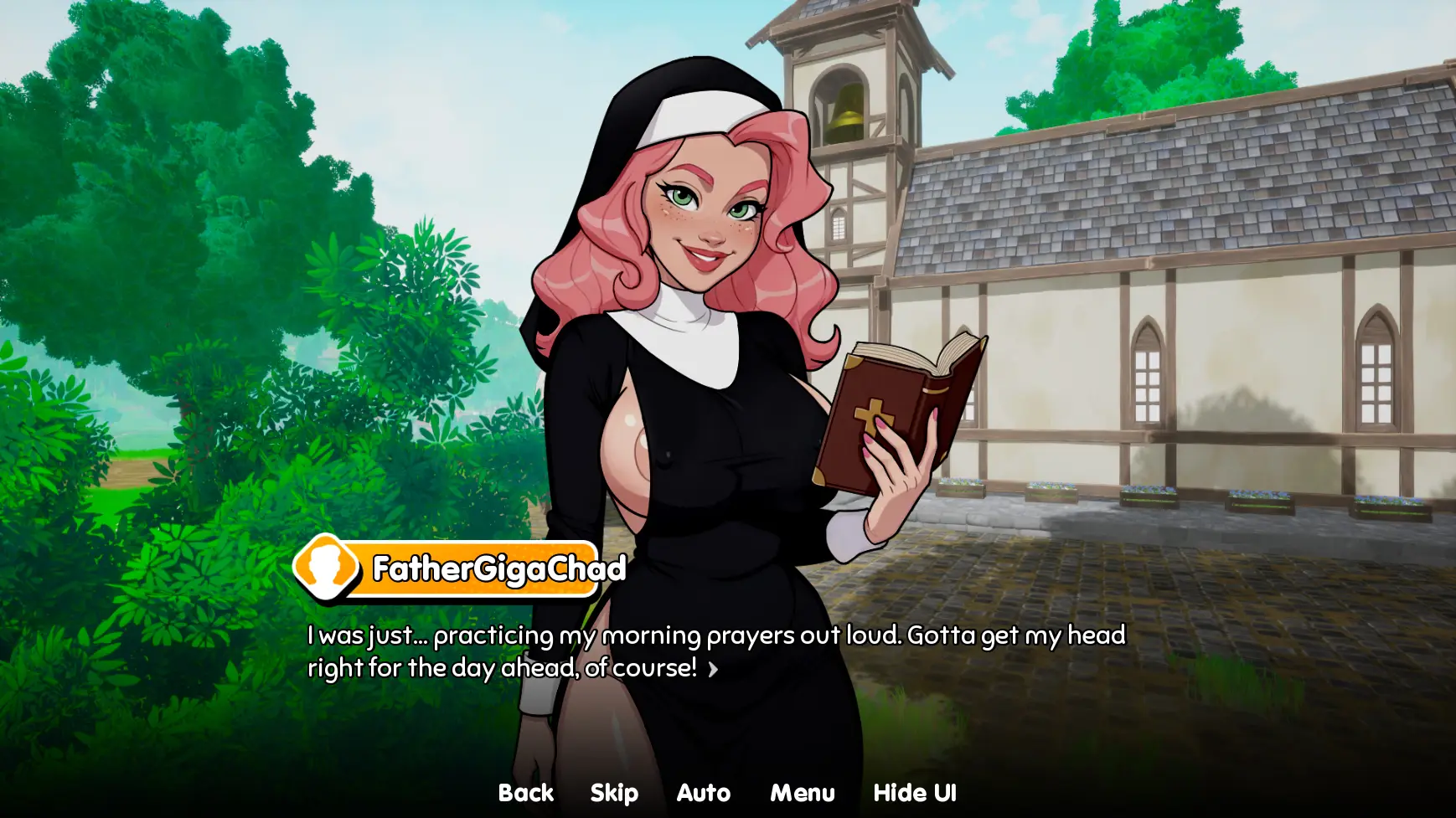 Divine Degeneracy gameplay screenshot 10 (Ren'Py adult game) by Honeylust – free download