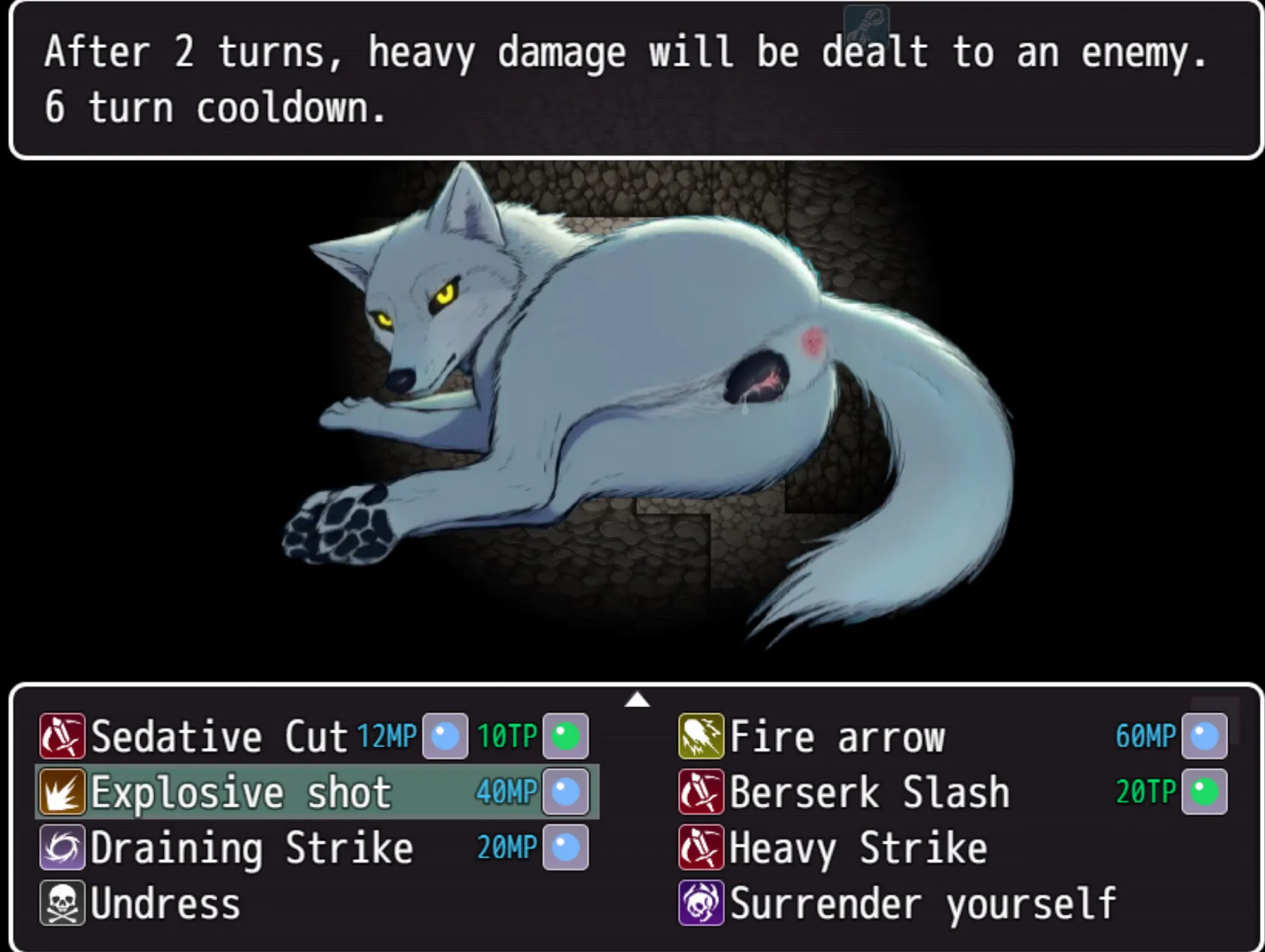 Savage Eclipse gameplay screenshot 4 (RPGM adult game) by Aurostatic – free download